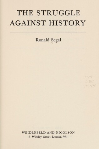 Cover of Struggle Against History