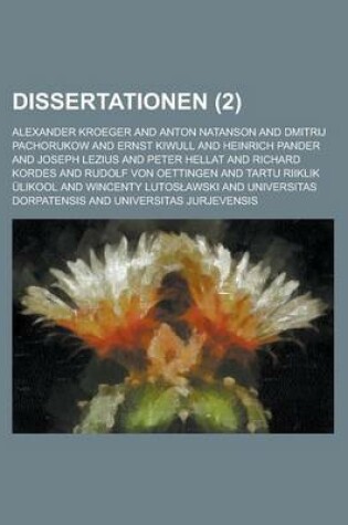 Cover of Dissertationen (2 )