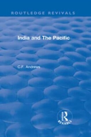 Cover of India and The Pacific (1937)