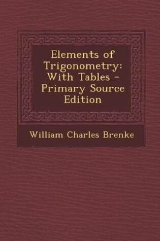 Cover of Elements of Trigonometry