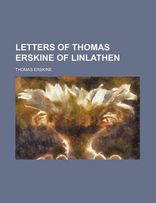 Book cover for Letters of Thomas Erskine of Linlathen (Volume 1)