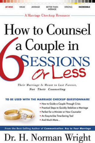 Cover of How to Counsel a Couple in 6 Sessions or Less