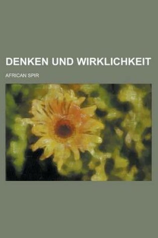 Cover of Denken Und Wirklichkeit