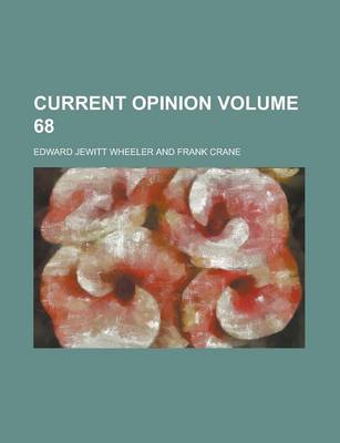 Book cover for Current Opinion Volume 68