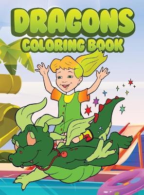Book cover for Dragons coloring book
