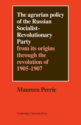 Cover of The Agrarian Policy of the Russian Socialist-Revolutionary Party