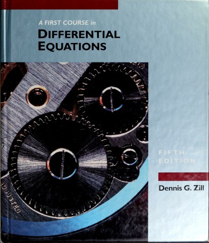 Book cover for A First Course in Differential Equations with Applications