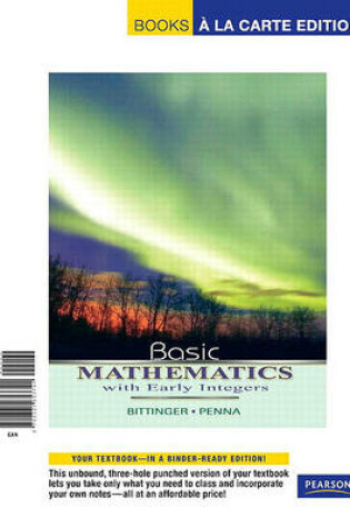 Cover of Basic Mathematics with Early Integers, Books a la Carte Edition