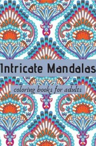 Cover of intricate mandala coloring books for adults