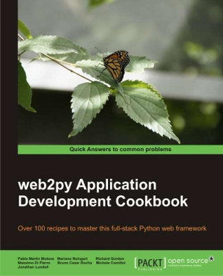 Book cover for web2py Application Development Cookbook