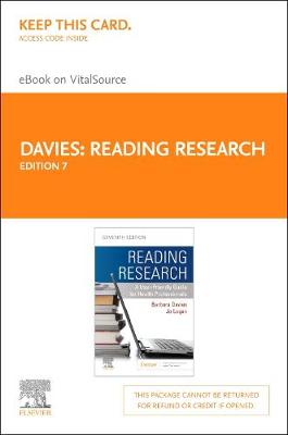 Book cover for Reading Research - Elsevier eBook on Vitalsource (Retail Access Card)