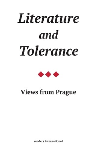 Cover of Literature and Tolerance