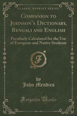 Book cover for Companion to Johnson's Dictionary, Bengali and English