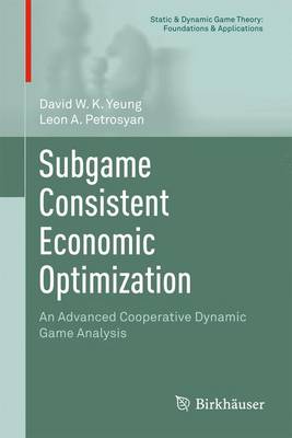 Cover of Subgame Consistent Economic Optimization