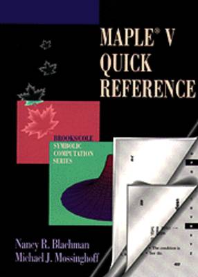 Book cover for Maple V Quick Reference