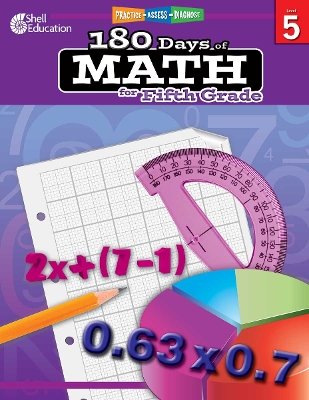 Cover of 180 Days of Math for Fifth Grade