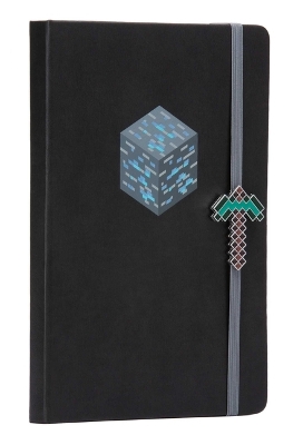 Book cover for Minecraft: Diamond Ore Journal with Charm
