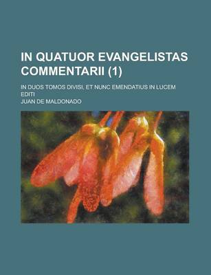 Book cover for In Quatuor Evangelistas Commentarii; In Duos Tomos Divisi, Et Nunc Emendatius in Lucem Editi (1 )