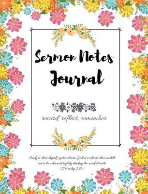 Book cover for Sermon Notes Journal