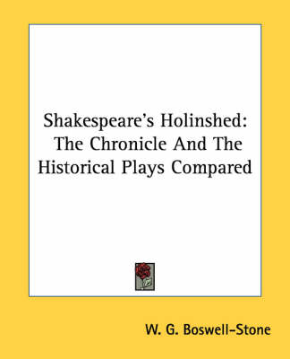 Book cover for Shakespeare's Holinshed