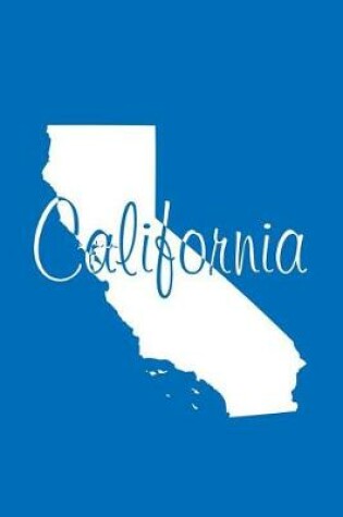 Cover of California - Cobalt Blue Lined Notebook with Margins