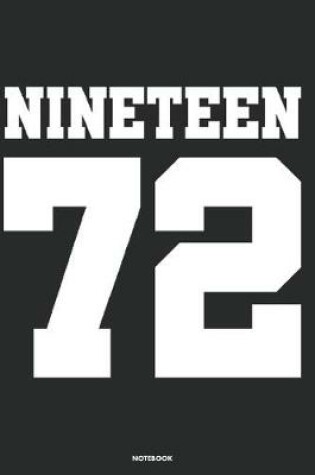 Cover of Nineteen 72 Notebook