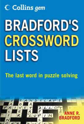 Book cover for Bradford's Crossword Lists