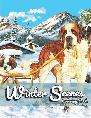 Book cover for Winter Scenes Coloring Book