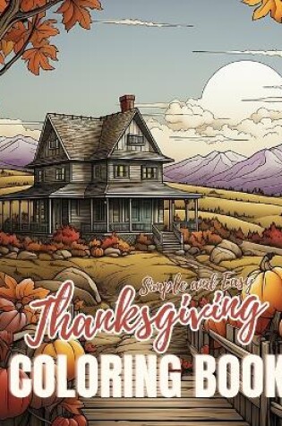 Cover of Simple and Easy Thanksgiving Coloring Book