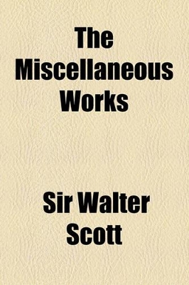 Book cover for The Miscellaneous Works (Volume 3)