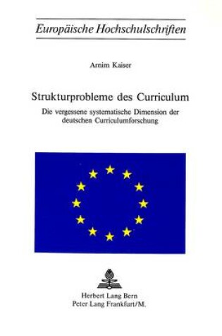 Cover of Strukturprobleme Des Curriculum