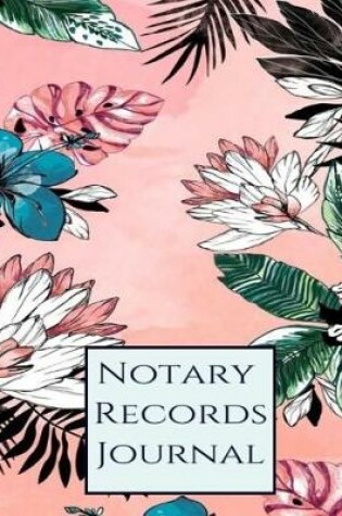 Cover of Notary Records Journal