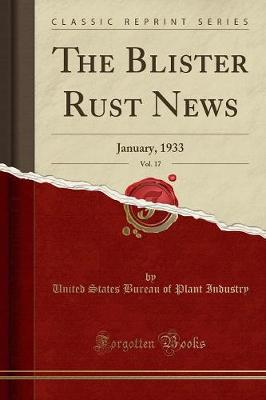 Book cover for The Blister Rust News, Vol. 17