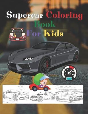 Book cover for Super Car Coloring Book For Kids