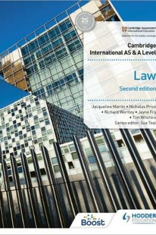 Cover of Cambridge International AS and A Level Law Second Edition