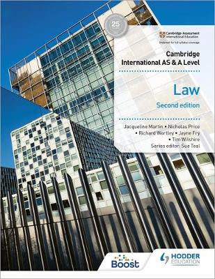 Book cover for Cambridge International AS and A Level Law Second Edition