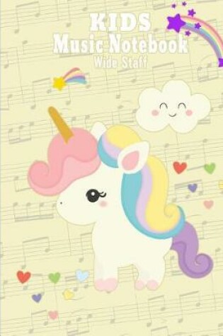 Cover of Kids Music Notebook Wide Staff
