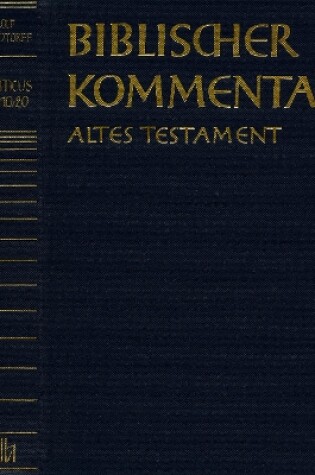 Cover of Biblischer Kommentar Altes Testament - Einbanddecken