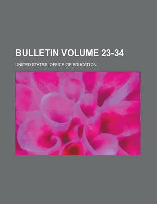Book cover for Bulletin Volume 23-34