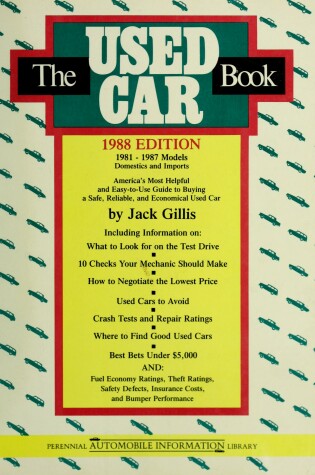 Cover of The Used Car Book 1988
