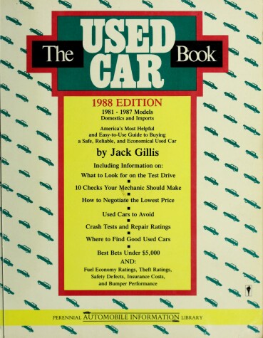 Book cover for The Used Car Book 1988