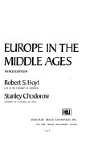 Cover of Europe in the Middle Ages