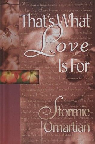 Cover of That's What Love is for