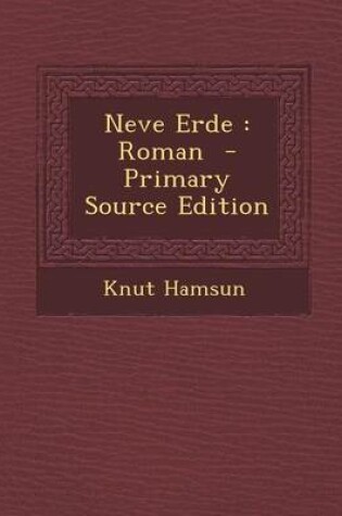 Cover of Neve Erde