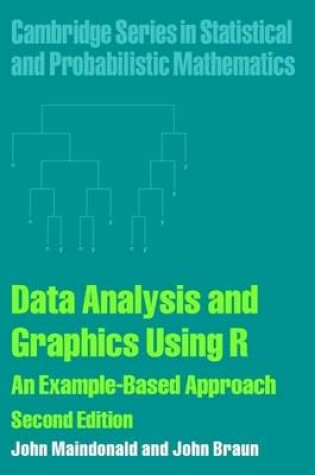 Cover of Data Analysis and Graphics: Using R - An Example-Based Approach. Cambridge Series in Statistical and Probabilistic Mathmatics.