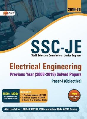 Book cover for SSC JE Electrical Engineering for Junior Engineers Previous Year Solved Papers (2008-18), 2018-19 for Paper I