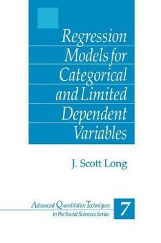 Cover of Regression Models for Categorical and Limited Dependent Variables