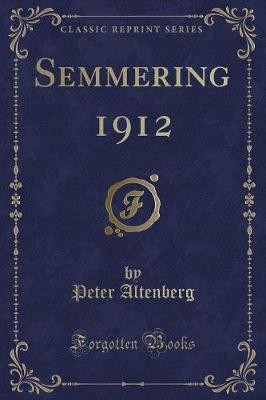 Book cover for "Semmering 1912" (Classic Reprint)