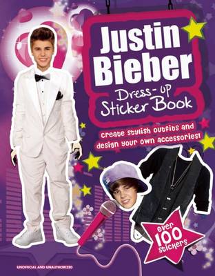 Book cover for Justin Bieber Dress-Up Sticker Book