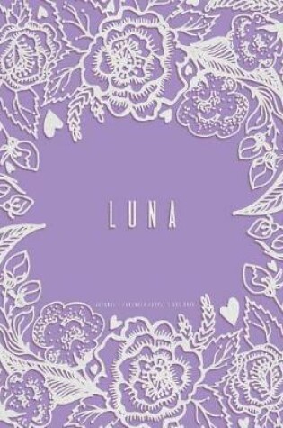 Cover of Luna. Lavender Purple Journal, Dot Grid